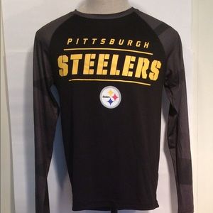 Majestic Pittsburgh Steelers long sleeve t-shirt mens size small
